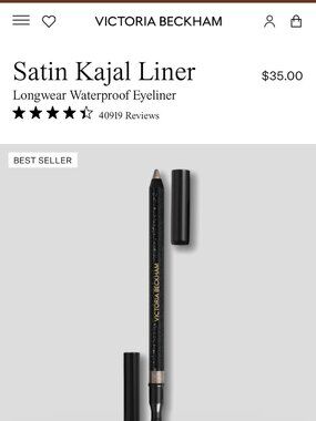 Victoria Beckham eyeliner in COCOA - unused, in original packaging